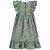 Vestido Infantil Menina Carters Verde Flores - Imagem 2