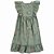 Vestido Infantil Menina Carters Verde Flores - Imagem 1