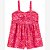 Macaquinho Infantil Menina Carters Pink Floral com Laço - Imagem 1
