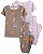 Pijama Infantil Menina 4 Peças Carter’s Leopardo e Lilás - Imagem 1