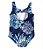 Maiô Praia Menina Carters Azul Marinho Floral - Imagem 2