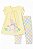 Conjunto Menina Bonnie Jean 2 Peças Bata Amarela e Legging Coelho - Imagem 1