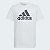Camiseta Infantil Menino Adidas Branca Logo Preta - Imagem 1