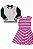 Conjunto Menina Guess Kids 2 Peças Vestido Pink Com Jaqueta - Imagem 1