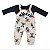 Macacão Infantil Mickey Disney 2 Peças com Camiseta - Imagem 1