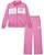 Conjunto Infantil Menina Puma 2 Peças Jaqueta e Legging Rosa Dry Fit - Imagem 1