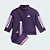 Conjunto Infantil Menina Adidas Jaqueta e Calça Roxo Logo Lilás - Imagem 1