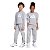 Conjunto Infantil Adidas Moletinho Cinza Logo Branca - Imagem 2