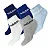 Meia Infantil Menino Adidas 5 Pares Azul Cinza - Imagem 1