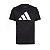 Camiseta Infantil Adidas Preta Logo Branca Básica - Imagem 2