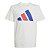 Camiseta Infantil Adidas Branca Logo Colorida Básica - Importada - Imagem 2