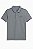 Camiseta Infantil Menino Calvin Klein Gola Polo Cinza Detalhe Roxo - Imagem 1