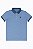 Camiseta Infantil Menino Calvin Klein Gola Polo Azul Listras - Imagem 1