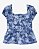 Bata Infantil Menina Oshkosh Azul Floral - Imagem 1
