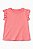 Camiseta Infantil Menina Pekkle Rosê Canelada - Imagem 1
