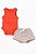 CONJUNTO INFANTIL MENINO CARTERS 2 PEÇAS BODY REGATA LARANJA COM BERMUDA - Imagem 1