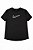 CAMISETA INFANTIL NIKE PRETA LOGO BRANCA DRY FIT - Imagem 1