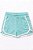 SHORTS INFANTIL MENINA VERDE DETALHE BRANCO - Imagem 1