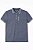 CAMISETA INFANTIL MENINO CALVIN KLEIN GOLA POLO AZUL DETALHE BEGE - Imagem 1
