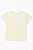 CAMISETA BÁSICA INFANTIL MENINA CARTERS OFF WHITE COM BOLSO - Imagem 1