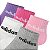 MEIA INFANTIL MENINA ADIDAS 5 PARES ROSA LILÁS - Imagem 3