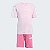 CONJ INFANTIL MENINA ADIDAS 2 PEÇAS CAMISETA ROSA SHORTS PINK - Imagem 1