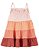 VESTIDO INFANTIL MENINA BABY B'GOSH LARANJA COM MARROM - Imagem 1