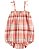 ROMPER INFANTIL MENINA BABY B'GOSH ALÇA XADREZ COM BABADO - Imagem 1