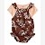 CONJUNTO MENINA CARTERS 2 PEÇAS ROMPER MARROM COM CAMISETA - Imagem 1