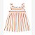VESTIDO INFANTIL MENINA CARTERS LISTRAS LARANJA - Imagem 1