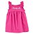 VESTIDO INFANTIL MENINA CARTERS PINK BORDADO FLOR - Imagem 1
