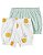 KIT COM 2 SHORTS VERDE E FLORAL AMARELO - MENINA CARTERS - Imagem 1