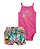 CONJUNTO INFANTIL MENINA CARTERS 2 PEÇAS BODY PINK SHORTS FLORAL - Imagem 1