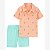CONJUNTO INFANTIL MENINO CARTERS 2 PEÇAS CAMISETA GOLA POLO LARANJA BALEIA - Imagem 1