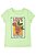 CAMISETA INFANTIL MENINA OSHKOSH MANGA CURTA VERDE ROSAS LOVE - Imagem 1
