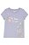 CAMISETA INFANTIL MENINA OSHKOSH MANGA CURTA LILÁS BE TRUE BE YOU - Imagem 1