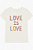 CAMISETA INFANTIL MENINA OSHKOSH MANGA CURTA BRANCA LOVE IS LOVE - Imagem 1