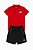CONJUNTO 2 PEÇAS MENINO CHAMPION CAMISETA POLO VERMELHA COM BERMUDA - Imagem 1