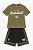 CONJUNTO INFANTIL MENINO NBA CAMISETA VERDE E BERMUDA PRETA - Imagem 1