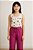 CONJUNTO MENINA 2 PEÇAS OSHKOSH REGATA FLORAL E CALÇA BORDÔ - Imagem 1