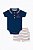 CONJUNTO 2 PEÇAS MENINO NÁUTICA BODY POLO AZUL MARINHO COM BERMUDA - Imagem 1