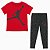 CONJUNTO INFANTIL NIKE AIR JORDAN MENINA ? CAMISETA VERMELHA E LEGGING - Imagem 1