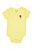 BODY INFANTIL MENINA GARANIMALS AMARELO FLOR BORDADA IMPORTADO - Imagem 1