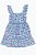 VESTIDO INFANTIL CHENAULT XADREZ AZUL COM ESTAMPA DE MORANGOS - Imagem 1