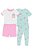 PIJAMA INFANTIL MENINA KIRKLAND 4 PEÇAS ESTAMPA PIPOCA IMPORTADO - Imagem 1