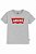 CAMISETA INFANTIL LEVI'S CINZA BÁSICA COM LOGO VERMELHA IMPORTADA - Imagem 1