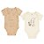 KIT 2 BODYS DISNEY BABY BEGE E CARAMELO URSINHO POOH INFANTIL - Imagem 2