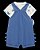 CONJUNTO INFANTIL MENINO CARTER?S JARDINEIRA AZUL + CAMISETA DINOS - Imagem 2