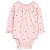 BODY INFANTIL MENINA OSHKOSH B?GOSH ROSA FLORES MANGA LONGA - Imagem 1