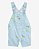 JARDINEIRA JEANS INFANTIL MENINA OSHKOSH AZUL FLORAL - Imagem 1